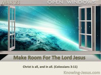 Make Room For The Lord Jesus